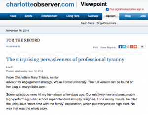 The surprising pervasiveness of professional tyranny by Author and Speaker Mary Tribble